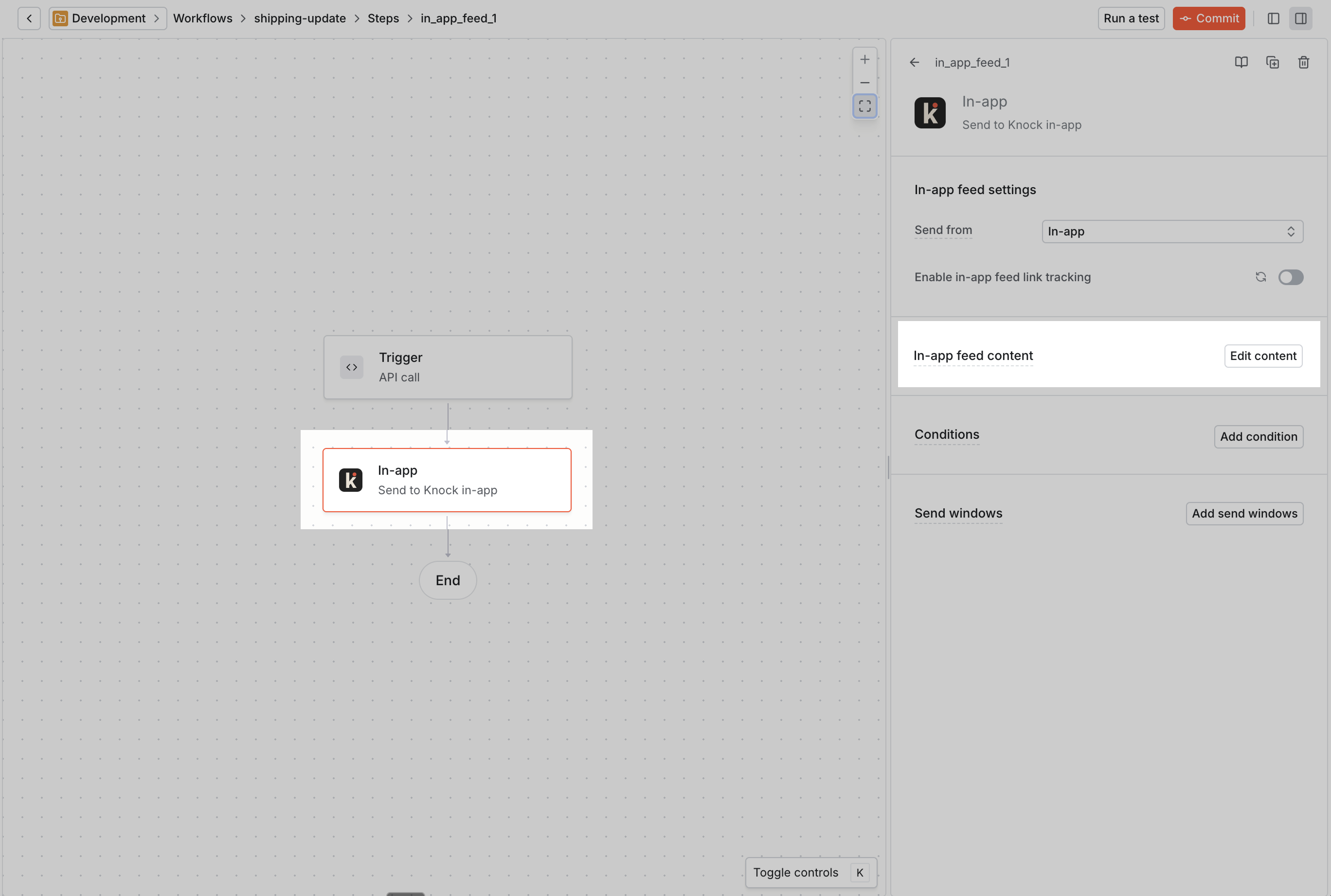 edit channel step content template